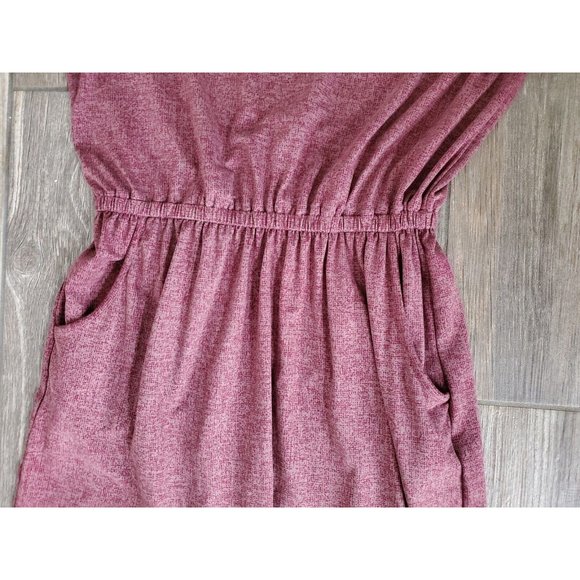 Lularoe Casual Signaturesoft Midi Criss-cross Dress With Pockets In Plum Size S - Picture 7 of 9